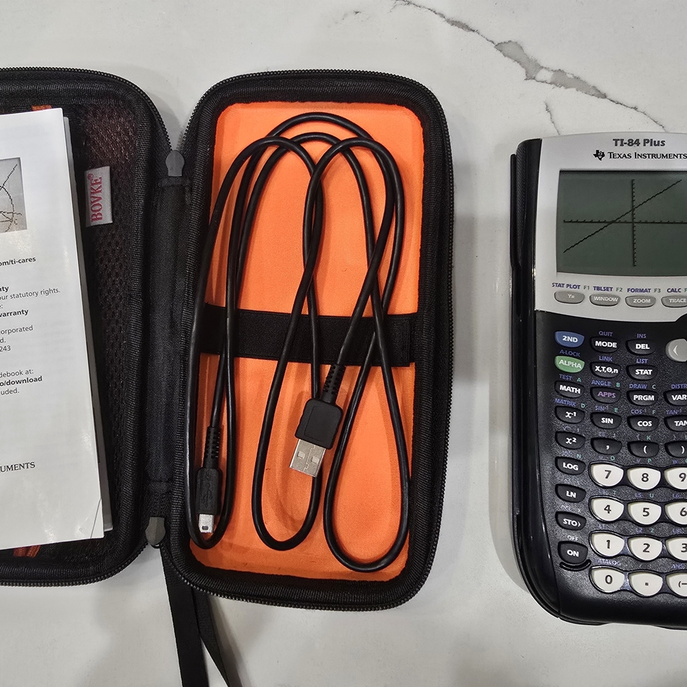 Ti-84 Plus Texas Instruments Black Graphing Calculator. NWT